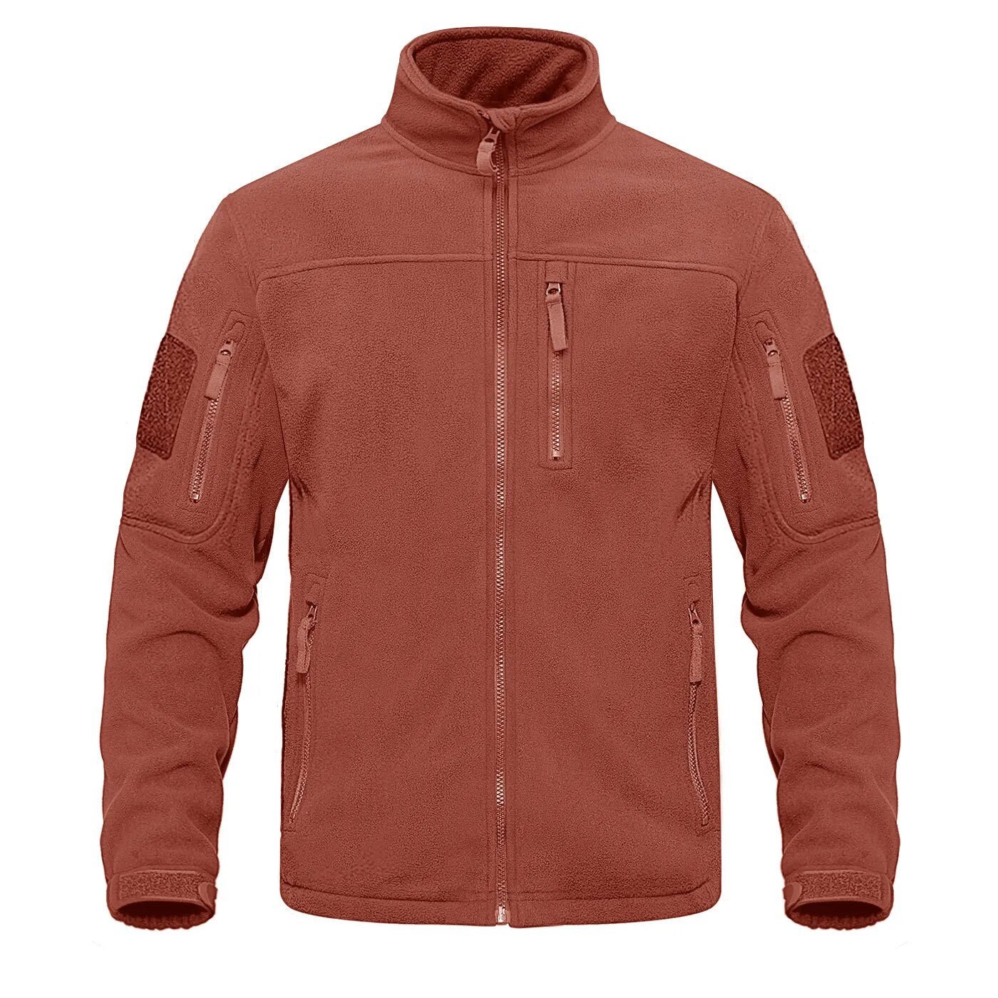 Green-fleece-thermal-warm-casual Tacvasen men's tactical jacket.
