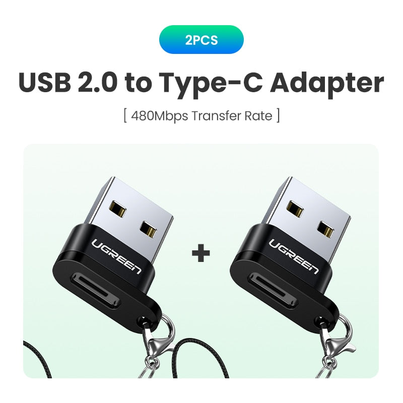 UGREEN USB C Adapter USB 3.0 2.0 Male to USB 3.1 Type C Female Type-C Adapter for Laptop Samsung Xiaomi 10 Earphone USB Adapter