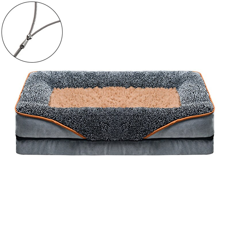 Dropshipping 2023 Best Selling Products Zipper Dog Beds Kennel Bed Mat Winter Large Dog Sofa Bed Dog Washable Mat For Small Dog