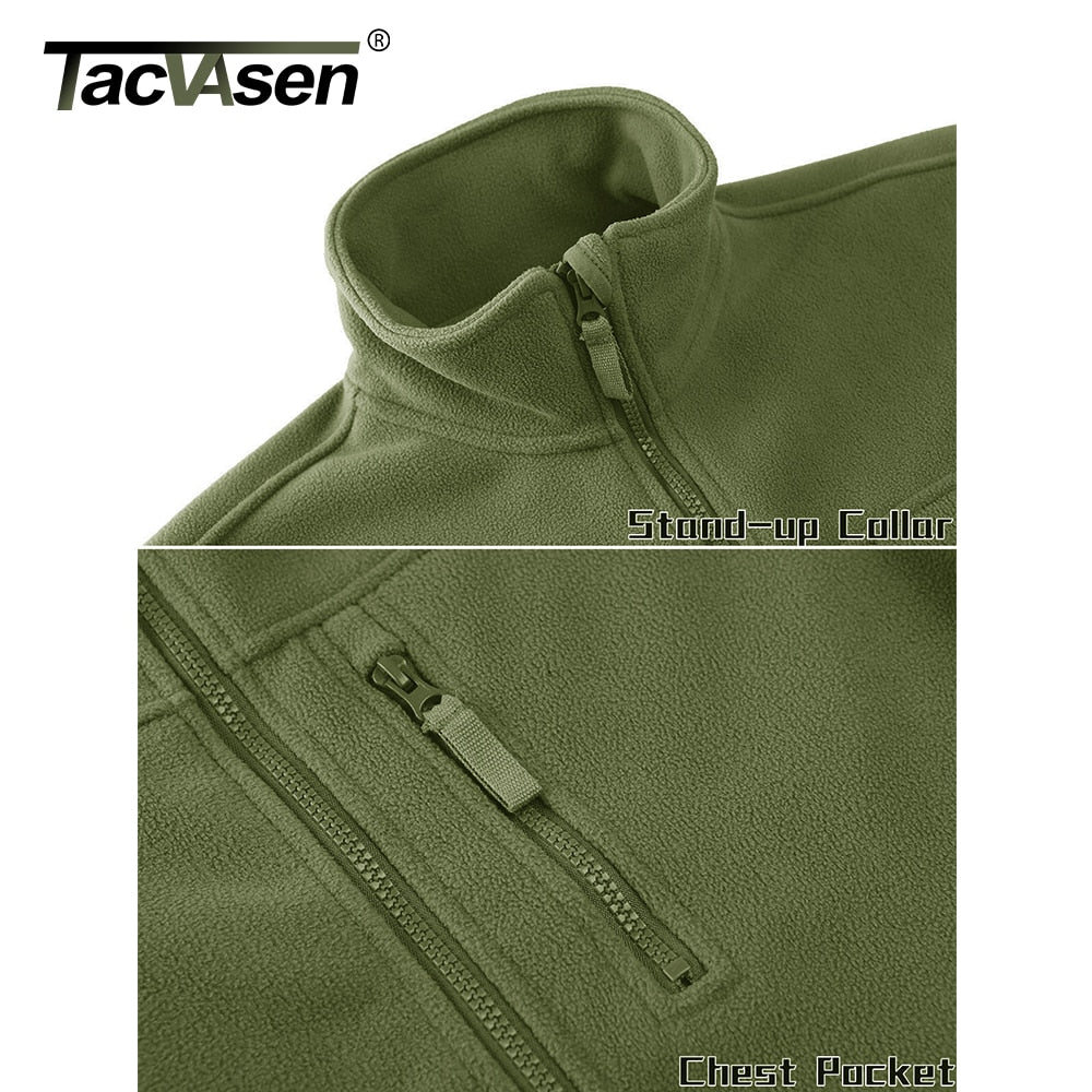 TACVASEN Full Zip Up thermal fleece jacket