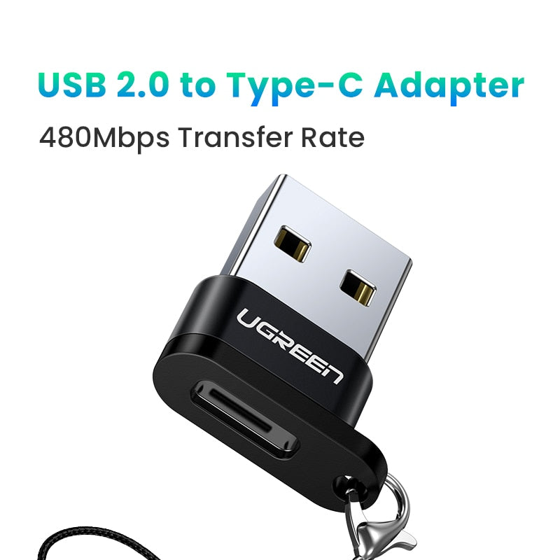 UGREEN USB C Adapter USB 3.0 2.0 Male to USB 3.1 Type C Female Type-C Adapter for Laptop Samsung Xiaomi 10 Earphone USB Adapter