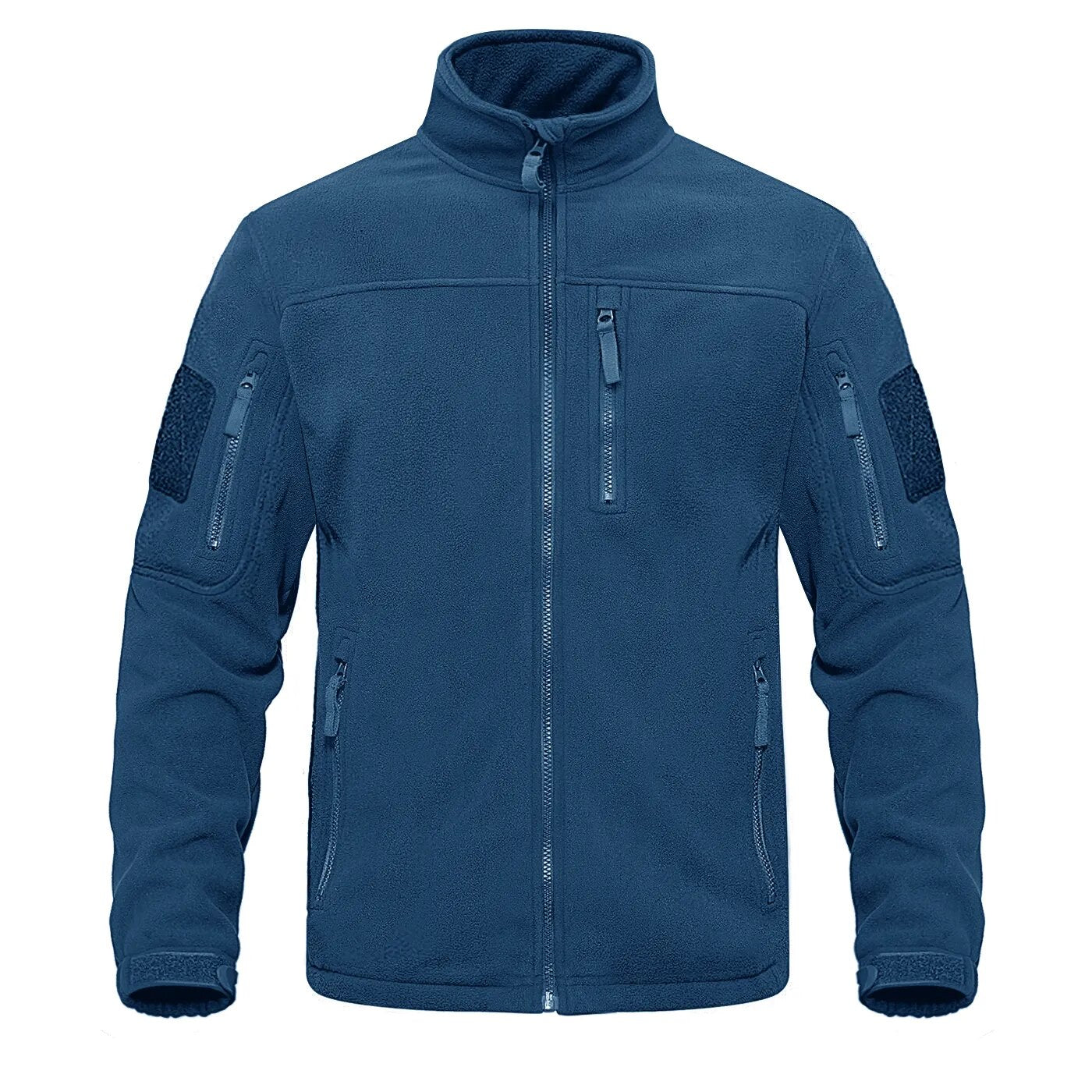 Green-fleece-thermal-warm-casual Tacvasen men's tactical jacket.