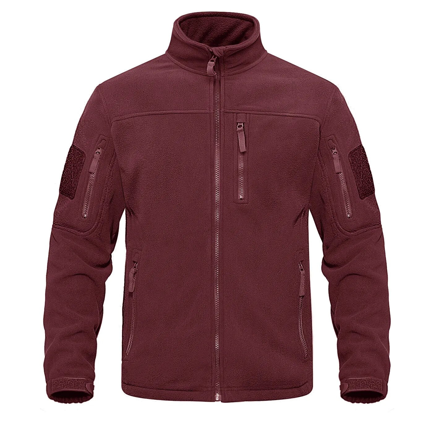 Green-fleece-thermal-warm-casual Tacvasen men's tactical jacket.