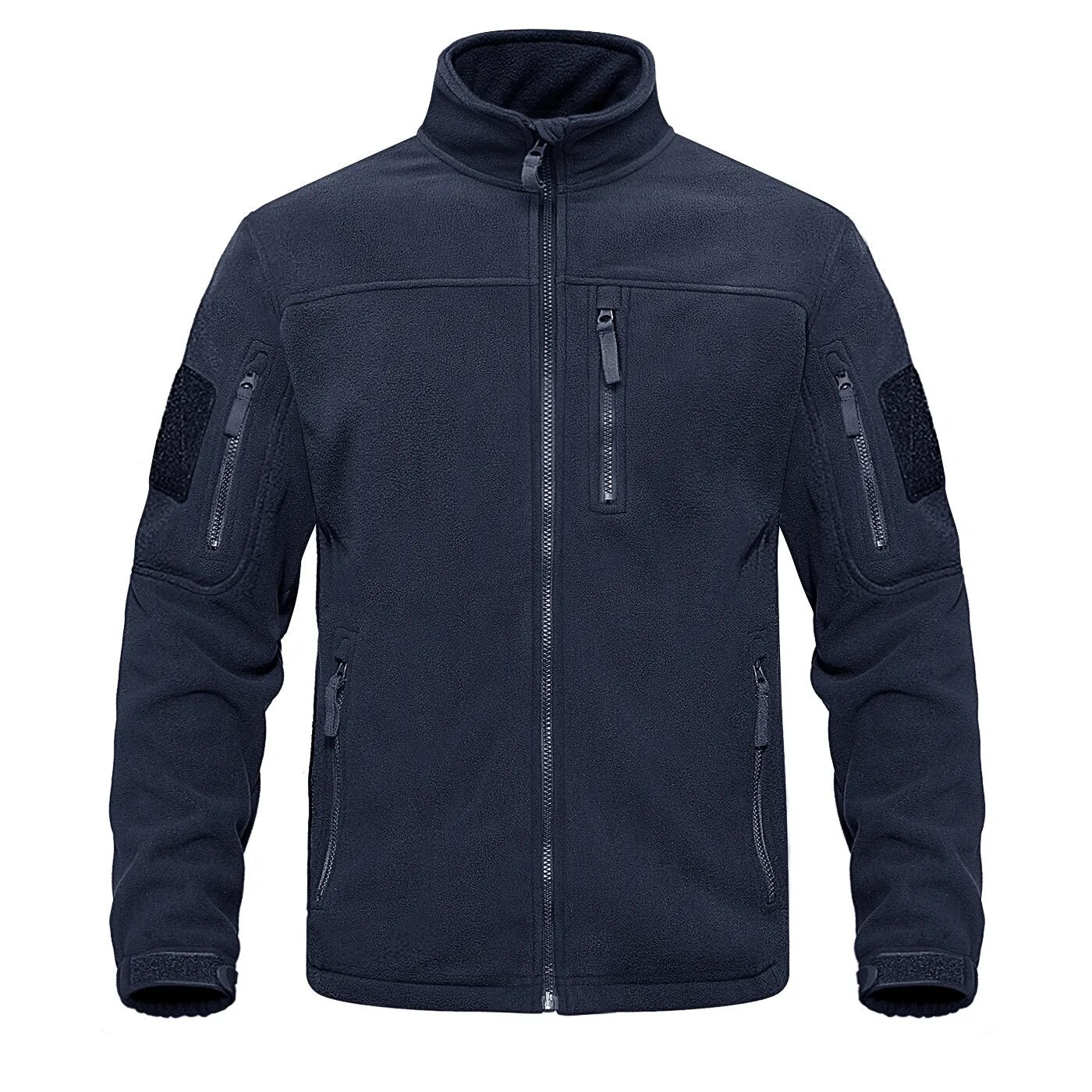 Green-fleece-thermal-warm-casual Tacvasen men's tactical jacket.