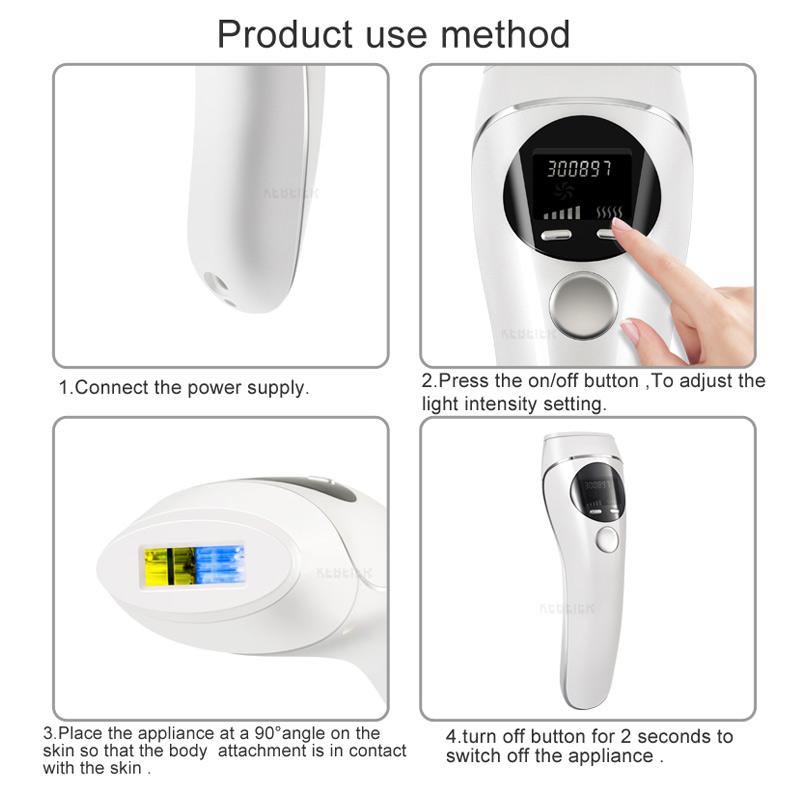 Safe and Painless: IPL hair removal has been proven to be gentle, high safety, no side effects, and painless