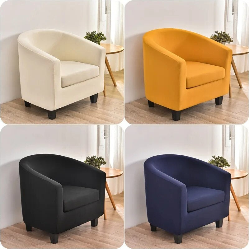 Split Style Tub Chair Cover Stretch Armchair Cover Club Sofa Covers for Living Room Sofas.