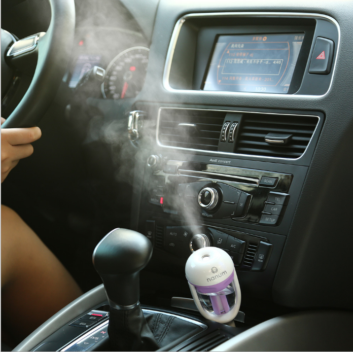 Car Humidifier Air Purifier Freshener Essential Oil Diffuser.