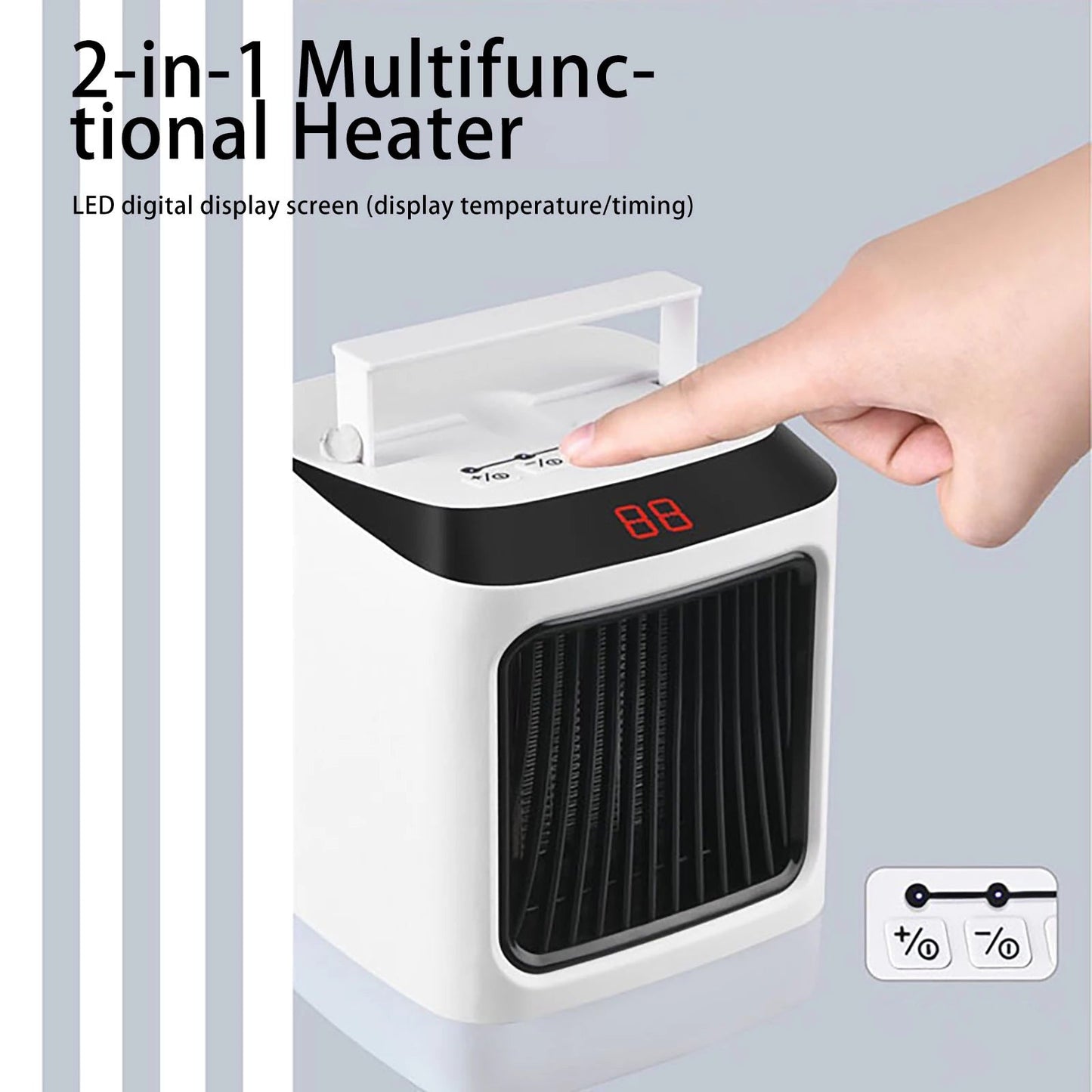 Relaxin Products Premium Portable 2-in-1 Space Heater and Cooler.