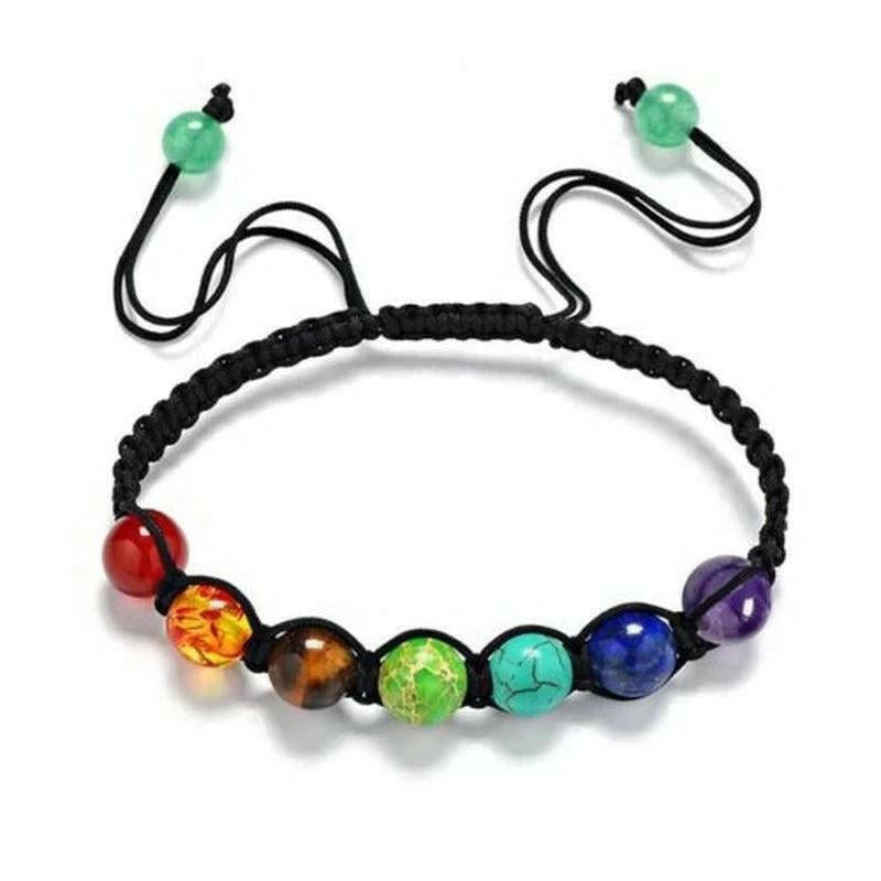 7 Chakra Healing Stones Bracelet Insige Organizing Products