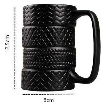 Creative Tire Ceramic Mug - Fuel Your Day with Creativity