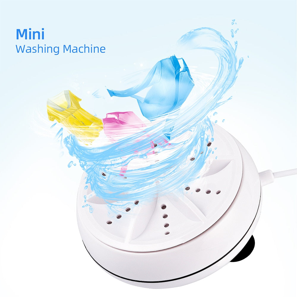 Mini Ultrasonic Washing Machine - Portable and Efficient