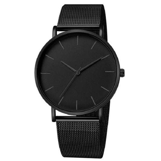 Simple Business Stainless Steel Mesh Belt Quartz Watch