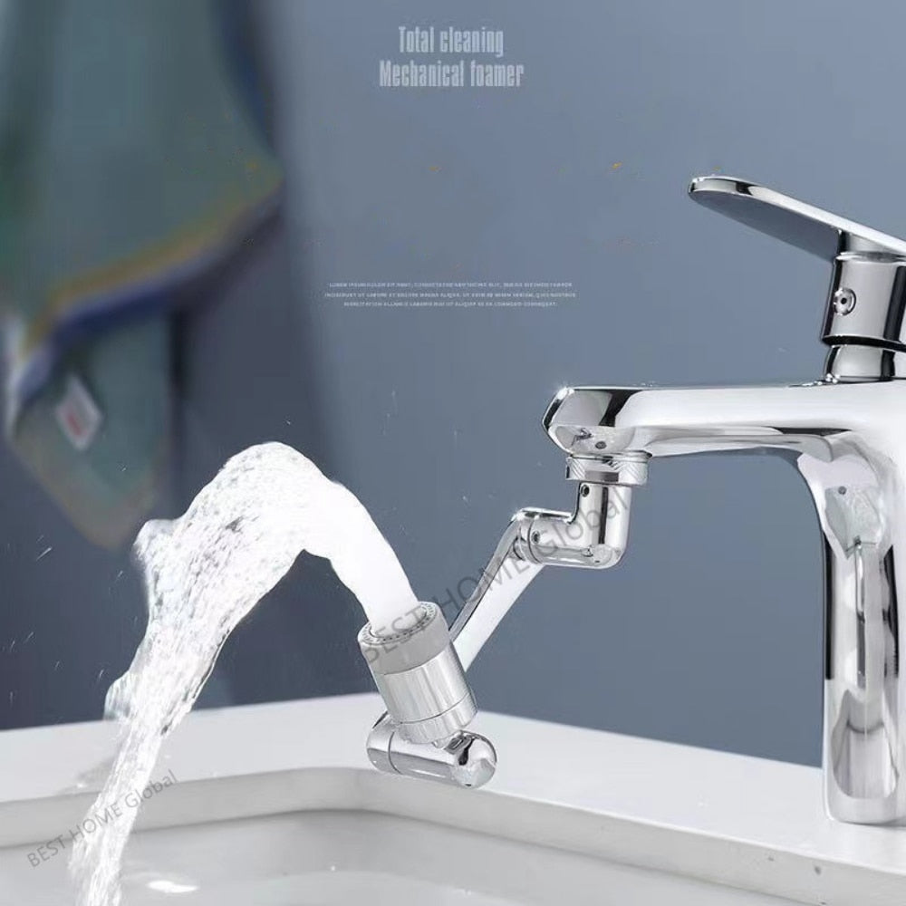New 99% Universal 1080° Rotary Extender Faucet Aerator Robotic Arm Plastic Splash for Kitchen Washbasin Faucets Bubbler Nozzle.