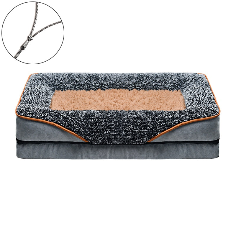 Zipper Dog washable Beds Kennel Bed Mat.