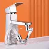 Stainless steel Universal 1080 °Swivel Robotic Arm Swivel Extension Faucet Aerator Kitchen Sink Faucet Extender 2Water Flow Mode.