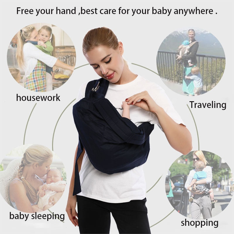CUBY Baby Carrier Breathable Adjustable carrier soft Sling.