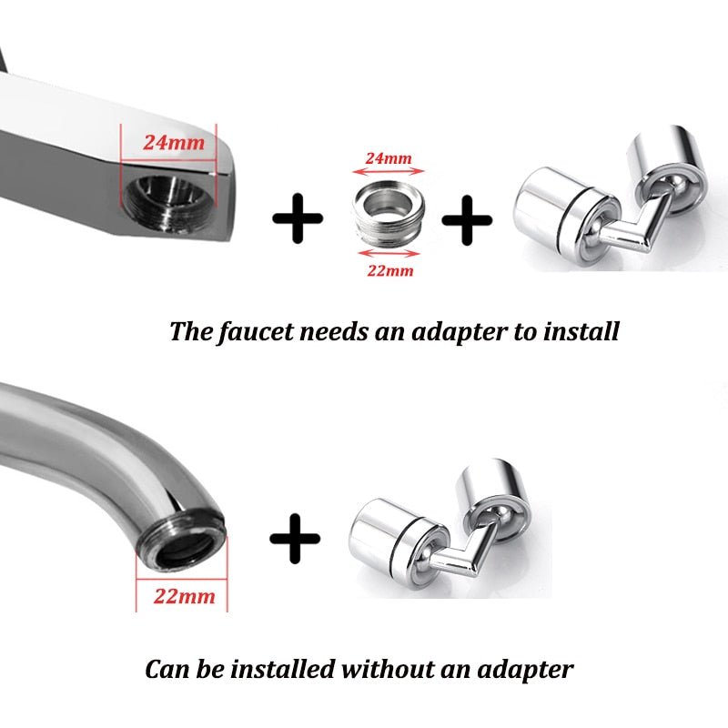 720°Universal Kitchen Faucet Anti-splash.