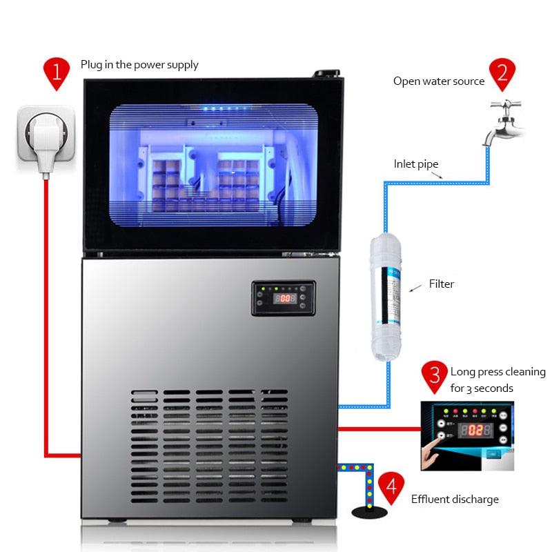 Top-Rated Automatic Ice Machine Maker - Convenient & Fast
