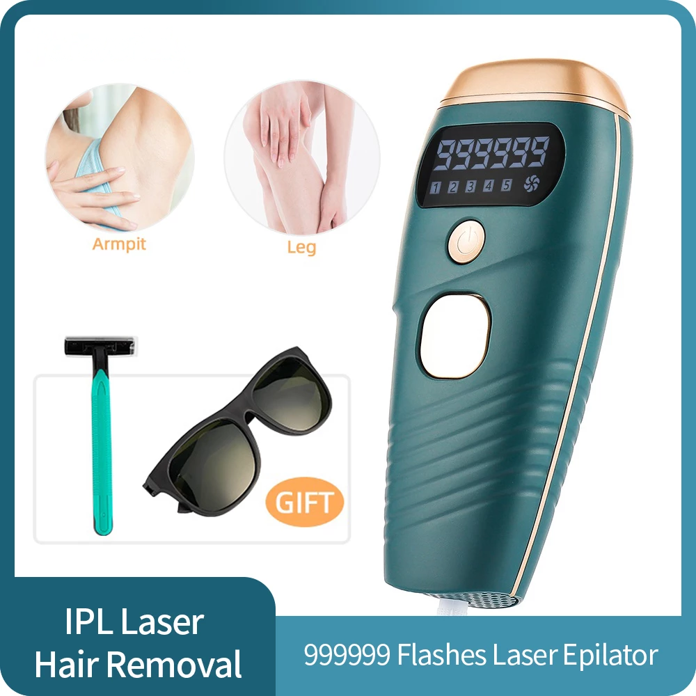Safe and Painless: IPL laser hair removal has been proven to be gentle, high safety, no side effects, flawless and painless