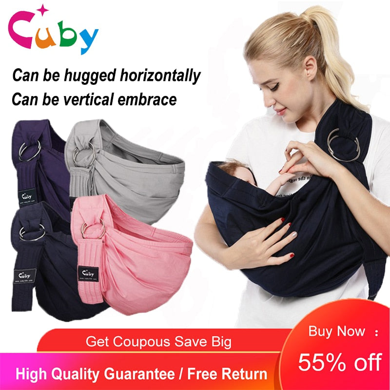 CUBY Baby Carrier Breathable Adjustable carrier soft Sling.