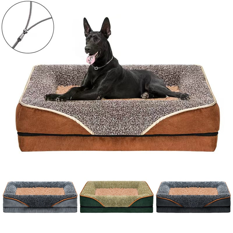 Zipper Dog washable Beds Kennel Bed Mat.