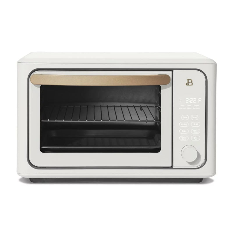  An airfryer oven, a versatile kitchen appliance for healthier cooking, with a compact design.